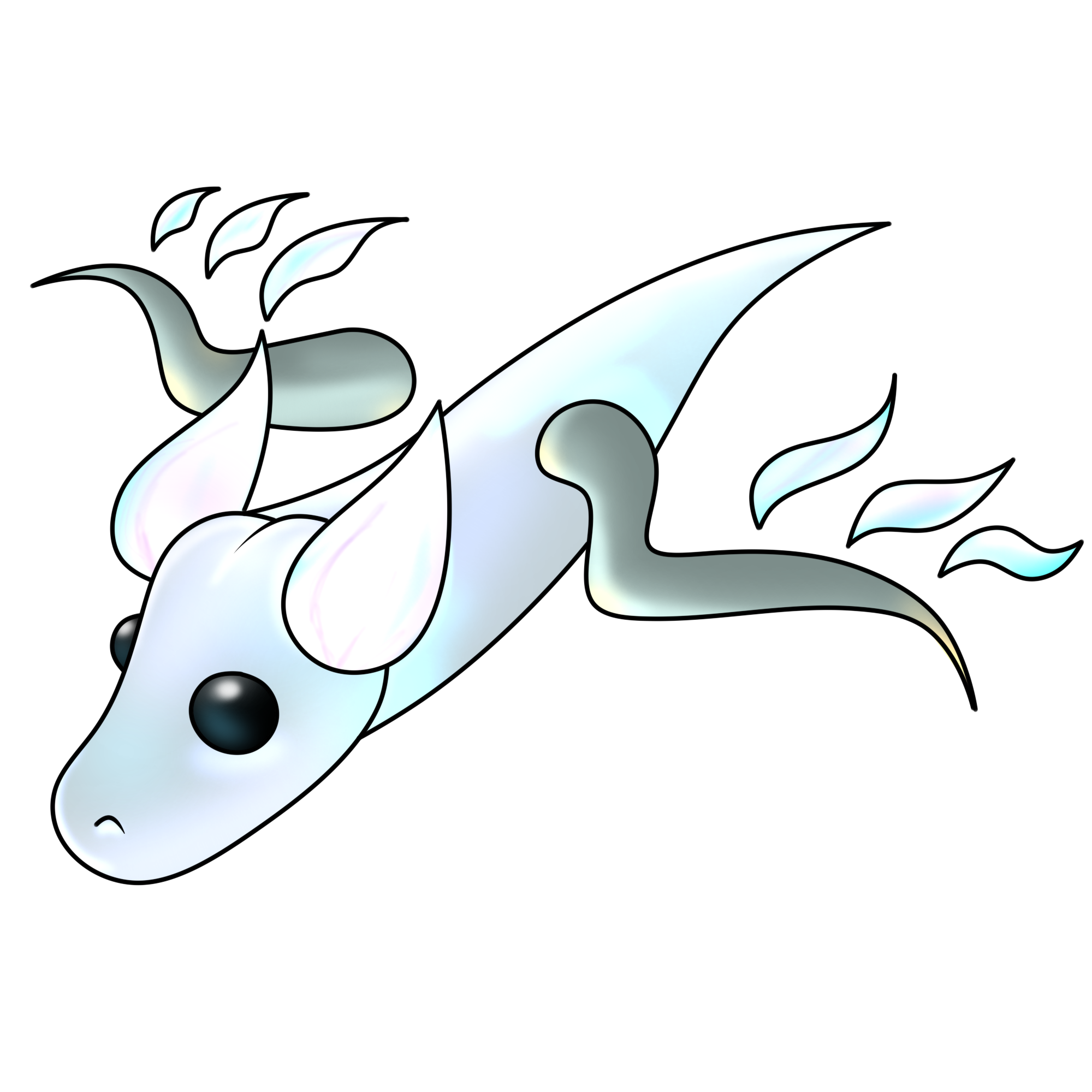 Halloween White Ghost Dragon